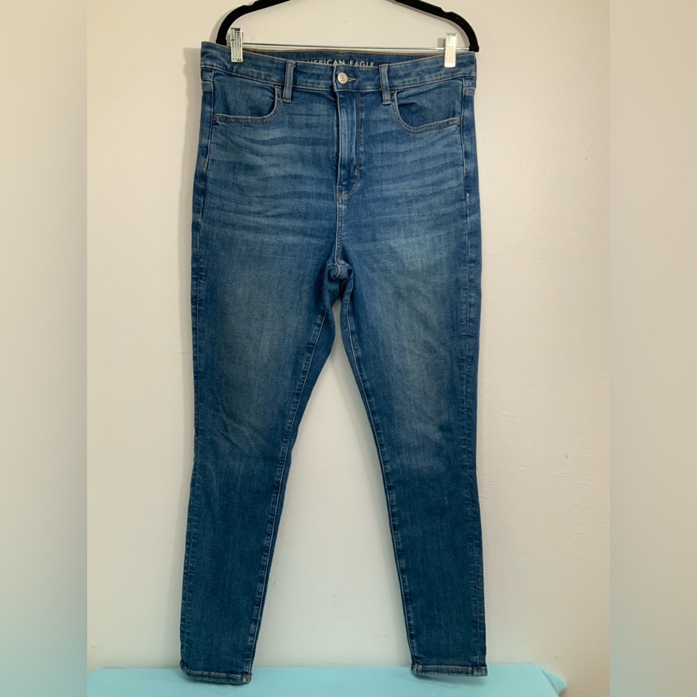 AMERICAN EAGLE size 12 Blue Denim Women's Jeans